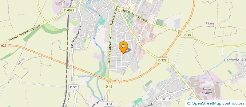 localisation de l'entreprise MONSIEUR DOMINIQUE AUVRAY à ALBERT