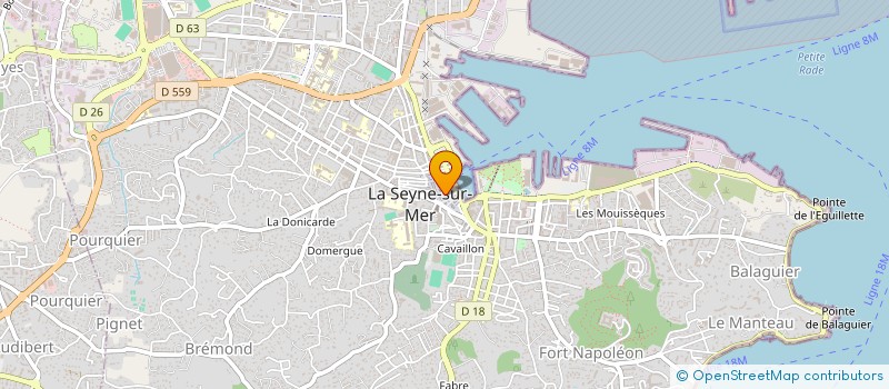 localisation de l'entreprise MONSIEUR DOMINIQUE AYELLO  LA SEYNE-SUR-MER