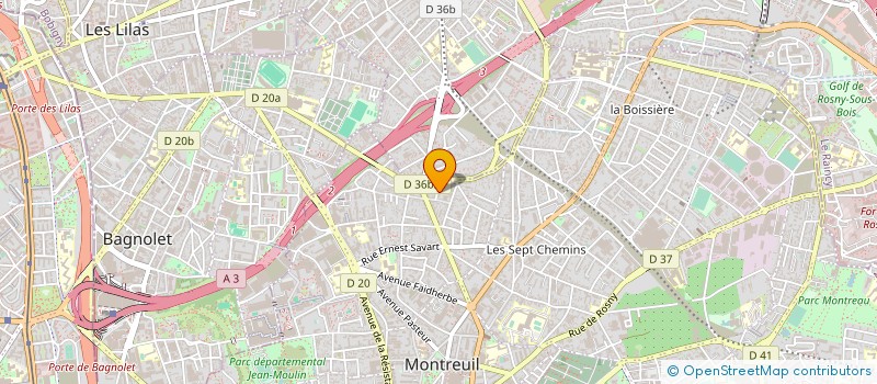 localisation de l'entreprise MONSIEUR DOMINIQUE AYRAL à MONTREUIL
