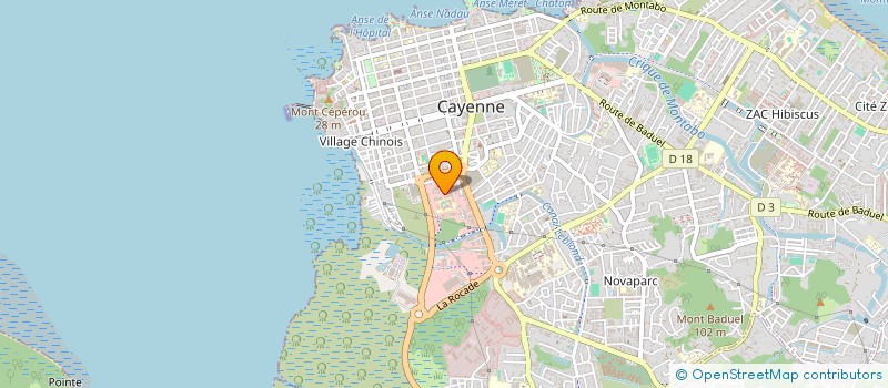 localisation de l'entreprise MONSIEUR DOMINIQUE BABEL  CAYENNE