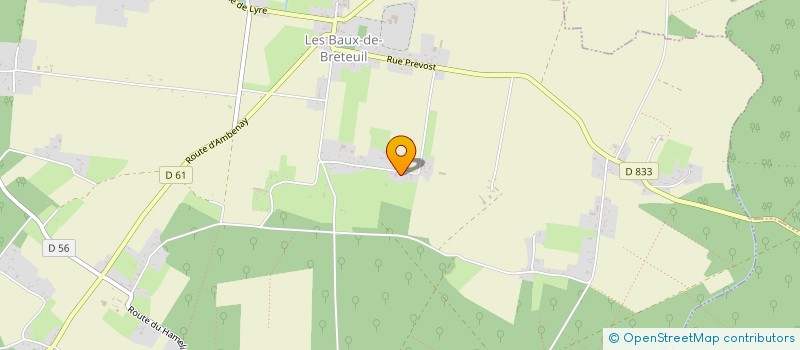 localisation de l'entreprise MONSIEUR DOMINIQUE BAILLIE  LES BAUX-DE-BRETEUIL