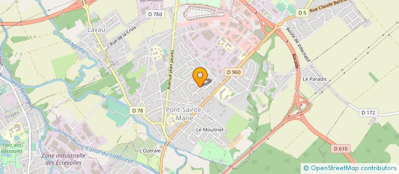 localisation de l'entreprise MONSIEUR DOMINIQUE BALEINIER  PONT-SAINTE-MARIE