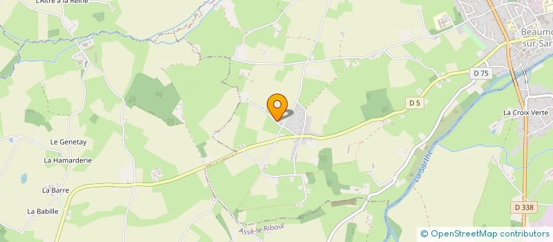 localisation de l'entreprise MONSIEUR DOMINIQUE BARBE  BEAUMONT-SUR-SARTHE