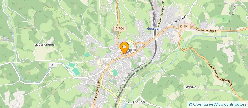 localisation de l'entreprise MONSIEUR DOMINIQUE BARDOU  LE VIGAN-EN-QUERCY