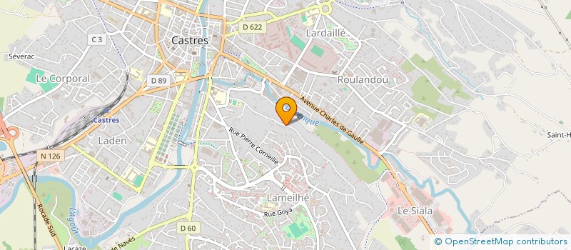 localisation de l'entreprise MONSIEUR DOMINIQUE BARDOU  CASTRES