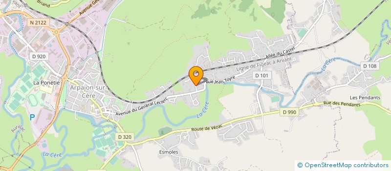 localisation de l'entreprise MONSIEUR DOMINIQUE BAROVSKY à ARPAJON-SUR-CERE