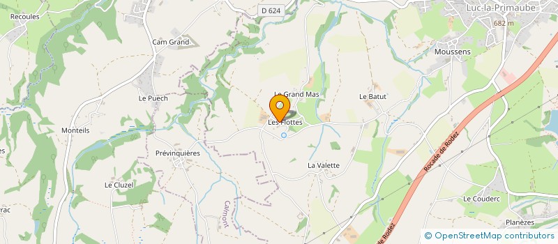 localisation de l'entreprise MONSIEUR DOMINIQUE BARRAU  LUC-LA-PRIMAUBE