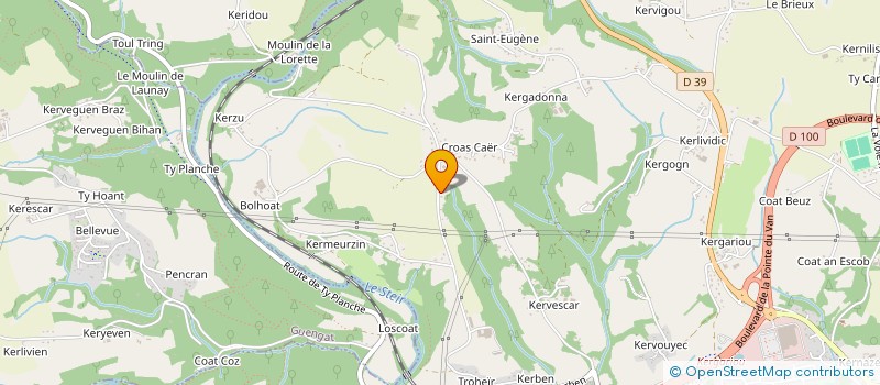 localisation de l'entreprise MONSIEUR DOMINIQUE BARRERE  QUIMPER