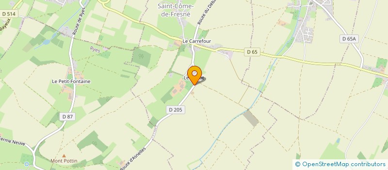 localisation de l'entreprise MONSIEUR DOMINIQUE BARREZ  SAINT-COME-DE-FRESNE