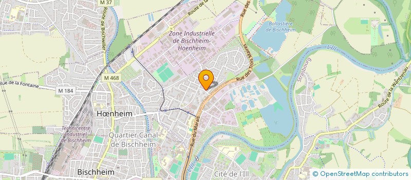 localisation de l'entreprise MONSIEUR DOMINIQUE BARTHEL  HNHEIM