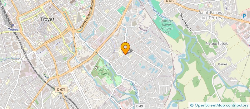 localisation de l'entreprise MONSIEUR DOMINIQUE BAUDINET à TROYES