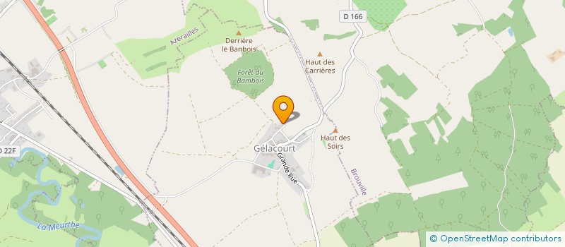 localisation de l'entreprise MONSIEUR DOMINIQUE BAYARD  GELACOURT