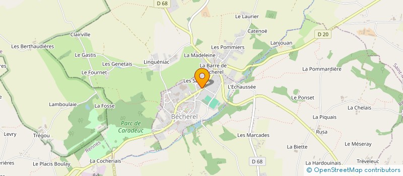 localisation de l'entreprise MONSIEUR DOMINIQUE BEAUFILS  BECHEREL