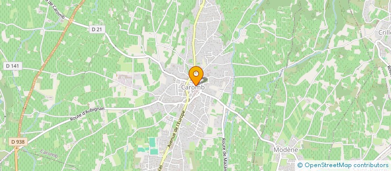 localisation de l'entreprise MONSIEUR DOMINIQUE BEAUX  CAROMB