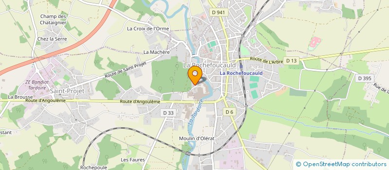 localisation de l'entreprise MONSIEUR DOMINIQUE BELAIR à LA ROCHEFOUCAULD-EN-ANGOUMOIS