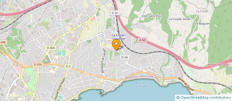 localisation de l'entreprise MONSIEUR DOMINIQUE BELIER  LA CIOTAT