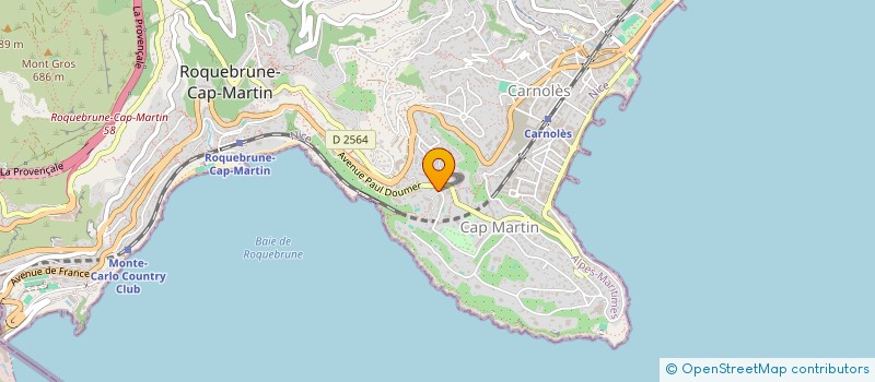 localisation de l'entreprise MONSIEUR DOMINIQUE BELLET à ROQUEBRUNE-CAP-MARTIN
