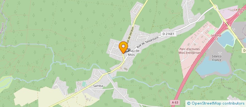 localisation de l'entreprise MONSIEUR DOMINIQUE BELLIARD  MIOS