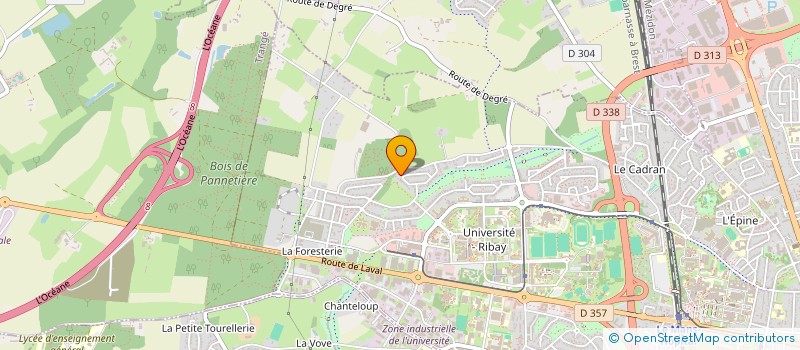 localisation de l'entreprise MONSIEUR DOMINIQUE BELLIER  LE MANS