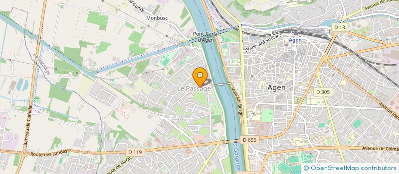 localisation de l'entreprise MONSIEUR DOMINIQUE BENATTI  LE PASSAGE