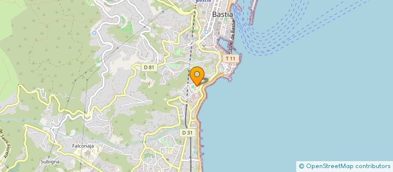 localisation de l'entreprise MONSIEUR DOMINIQUE BENETTI à BASTIA