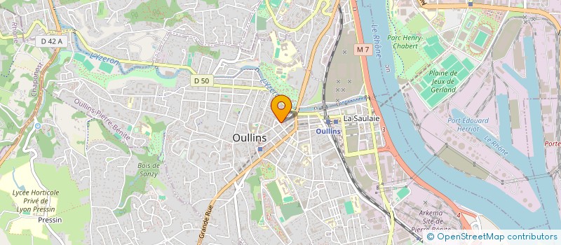 localisation de l'entreprise MONSIEUR DOMINIQUE BENEVISE  OULLINS-PIERRE-BENITE