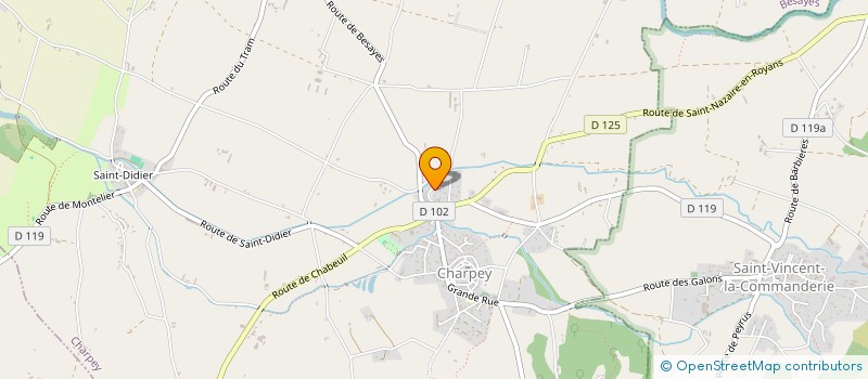 localisation de l'entreprise MONSIEUR DOMINIQUE BENISTANT  CHARPEY