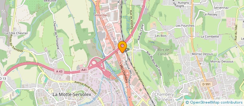 localisation de l'entreprise MONSIEUR DOMINIQUE BENOIT à CHAMBERY