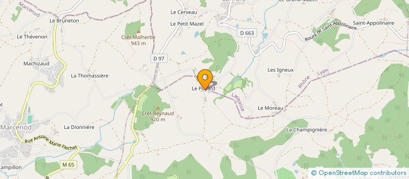 localisation de l'entreprise MONSIEUR DOMINIQUE BENOIT à SAINT-ROMAIN-EN-JAREZ
