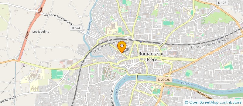 localisation de l'entreprise MONSIEUR DOMINIQUE BENOIT  ROMANS-SUR-ISERE