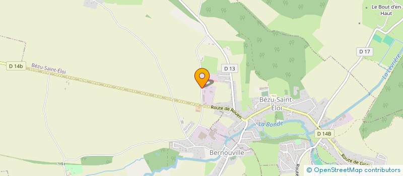 localisation de l'entreprise MONSIEUR DOMINIQUE BERAET  BEZU-SAINT-ELOI