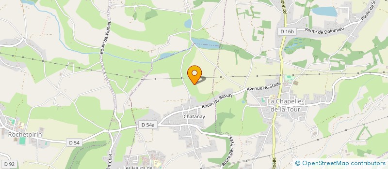 localisation de l'entreprise MONSIEUR DOMINIQUE BERAUD  LA TOUR-DU-PIN