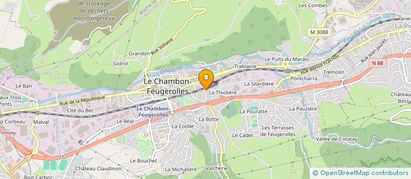 localisation de l'entreprise MONSIEUR DOMINIQUE BERGE à LE CHAMBON-FEUGEROLLES