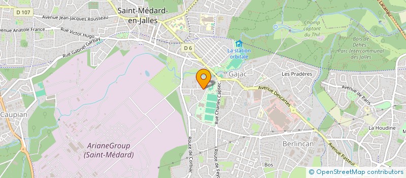 localisation de l'entreprise MONSIEUR DOMINIQUE BERGEON  SAINT-MEDARD-EN-JALLES