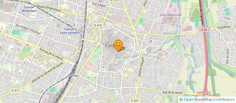 localisation de l'entreprise MONSIEUR DOMINIQUE BERGMANN  COLMAR