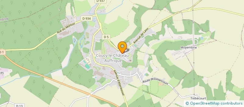 localisation de l'entreprise MONSIEUR DOMINIQUE BERGOUGNIOU à COUCY-LE-CHATEAU-AUFFRIQUE