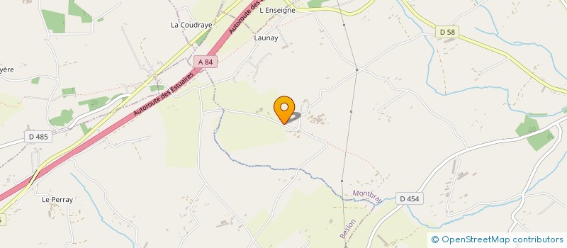 localisation de l'entreprise MONSIEUR DOMINIQUE BERNARD  MONTBRAY