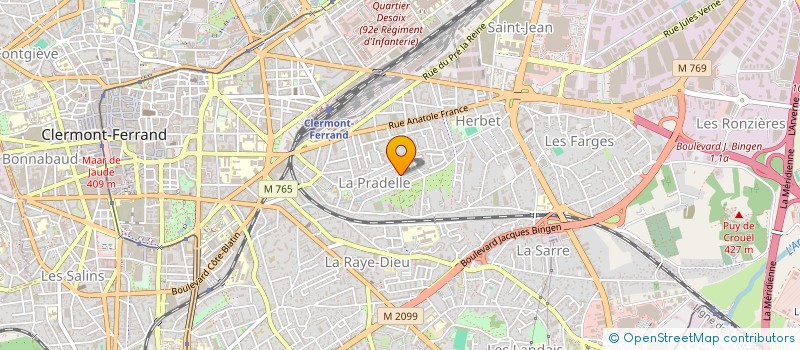 localisation de l'entreprise MONSIEUR DOMINIQUE BERNARD  CLERMONT-FERRAND