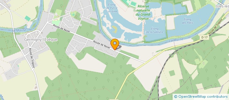 localisation de l'entreprise MONSIEUR DOMINIQUE BERNARD  GERMIGNY-L'EVEQUE