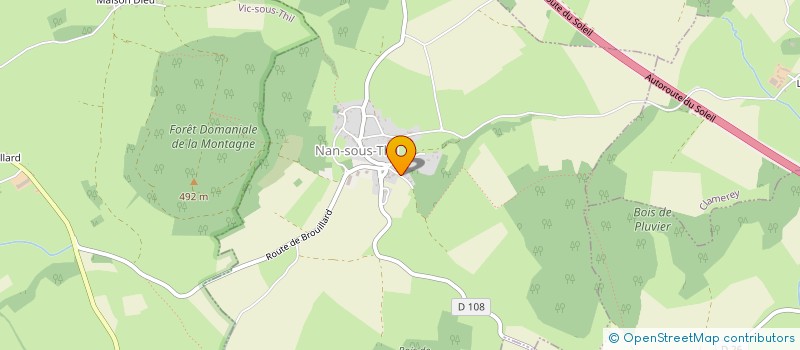 localisation de l'entreprise MONSIEUR DOMINIQUE BERNARD  NAN-SOUS-THIL