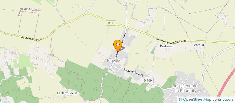 localisation de l'entreprise MONSIEUR DOMINIQUE BERRYER ONFROY DE BREVILLE  THENOUVILLE