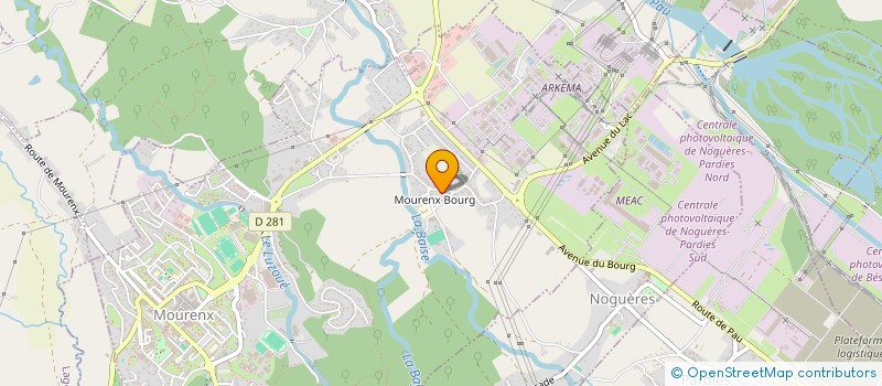 localisation de l'entreprise MONSIEUR DOMINIQUE BERTEA  MOURENX