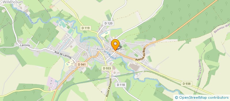 localisation de l'entreprise MONSIEUR DOMINIQUE BERTHE  AUXI-LE-CHATEAU