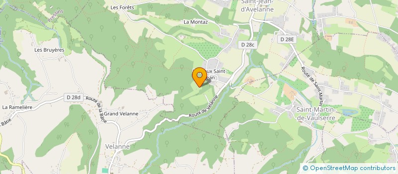 localisation de l'entreprise MONSIEUR DOMINIQUE BERTI  SAINT-JEAN-D'AVELANNE