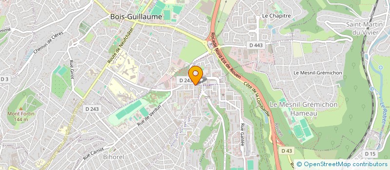 localisation de l'entreprise MONSIEUR DOMINIQUE BERTIN  BIHOREL