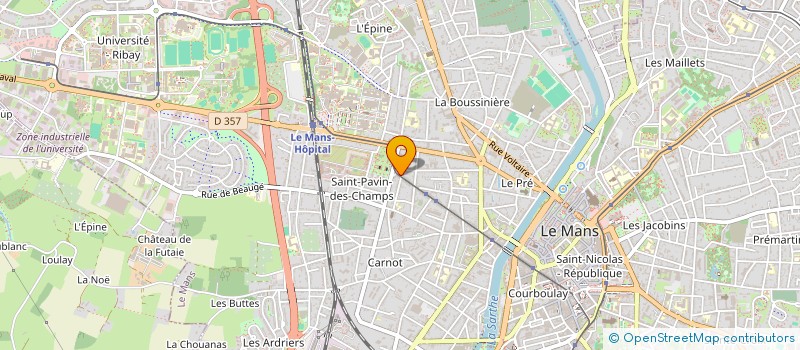 localisation de l'entreprise MONSIEUR DOMINIQUE BERTON à LE MANS