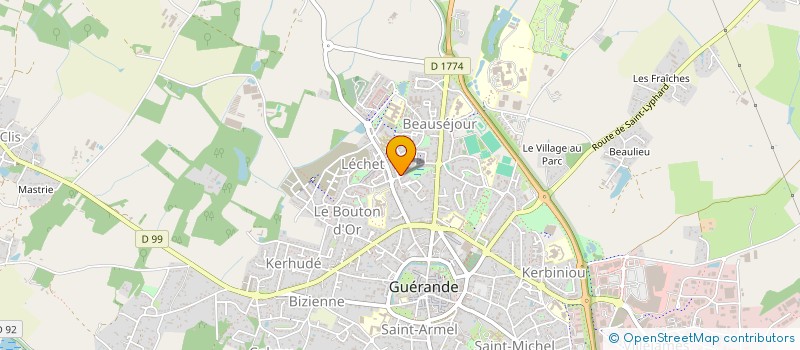 localisation de l'entreprise MONSIEUR DOMINIQUE BERTRAND  GUERANDE