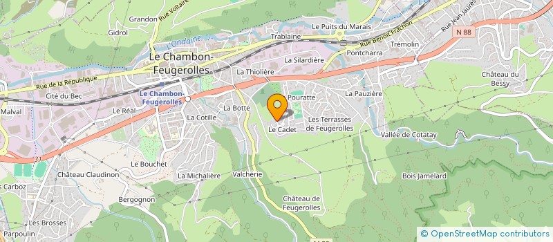 localisation de l'entreprise MONSIEUR DOMINIQUE BESSON à LE CHAMBON-FEUGEROLLES