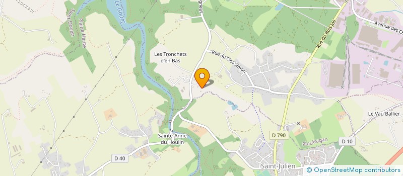 localisation de l'entreprise MONSIEUR DOMINIQUE BIDAULT  PLOUFRAGAN