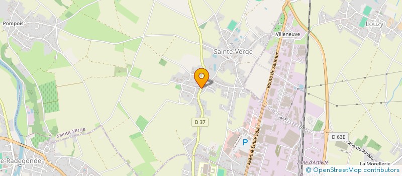 localisation de l'entreprise MONSIEUR DOMINIQUE BILLAUD  SAINTE-VERGE